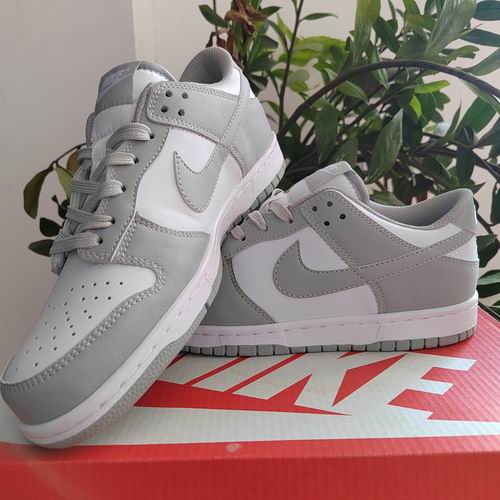 Cheap Nike Dunk Shoes Wholesale Men and Women Grey White-140 - Click Image to Close